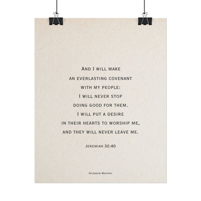 Jeremiah 32:40, Poster