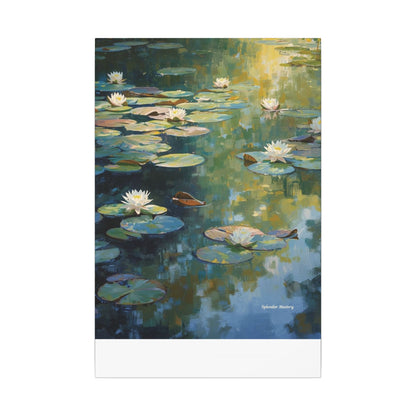 Water Lilies, Matte Canvas, Stretched, 0.75"