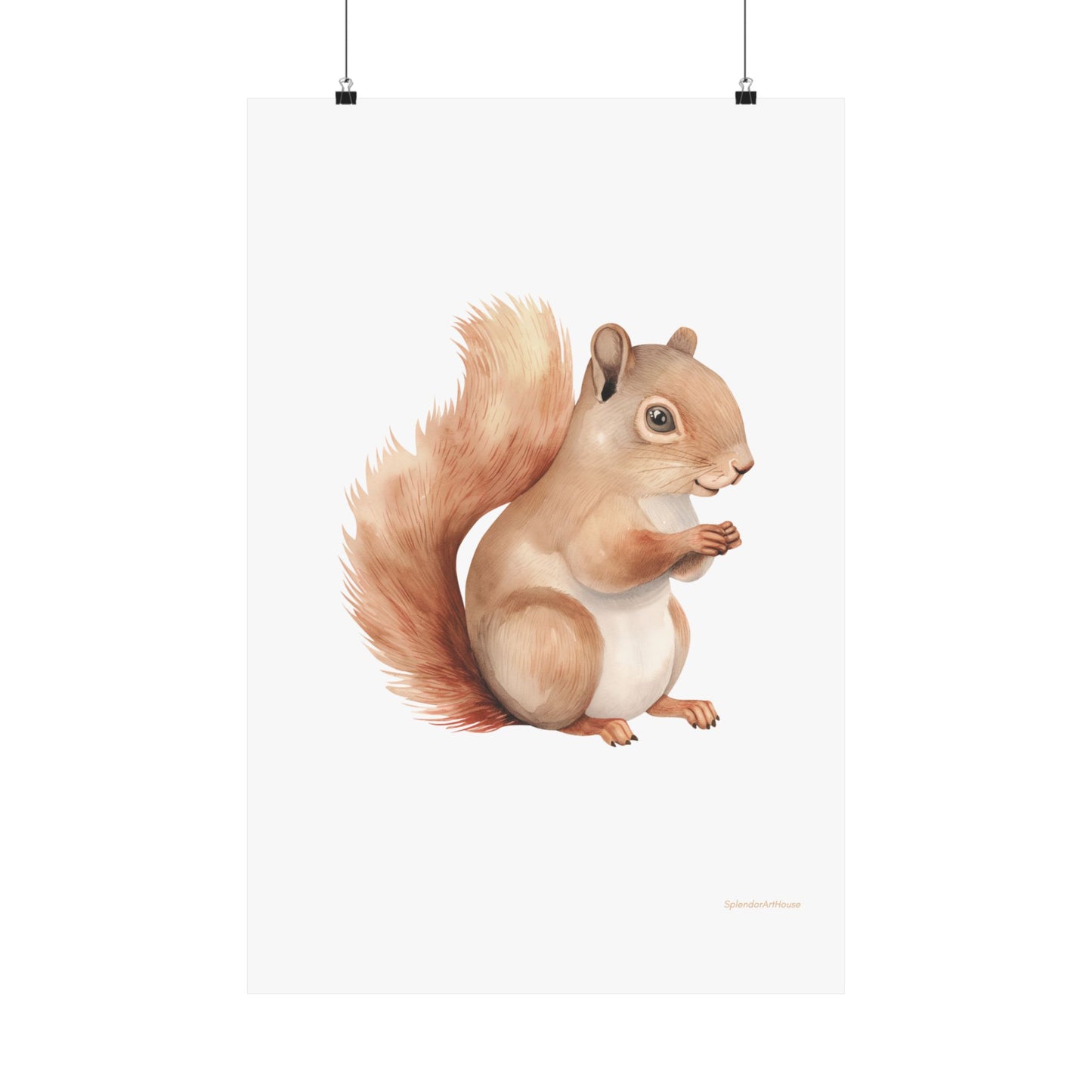 Squirrel, Matte Vertical Poster