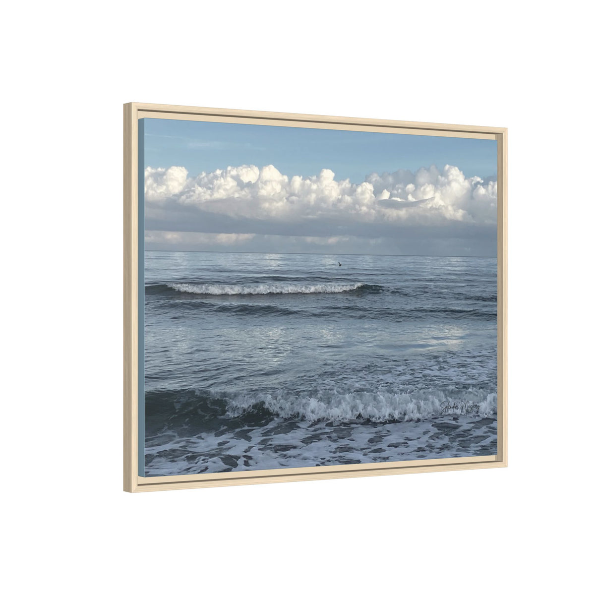 Ocean - Matte Canvas, Framed (Natural)