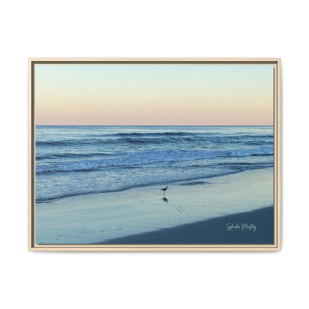 Ocean, Matte Canvas, Framed (Natural)
