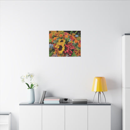 Floral, Matte Canvas, Stretched, 0.75"