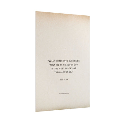 A.W. Tozer Quote, Poster