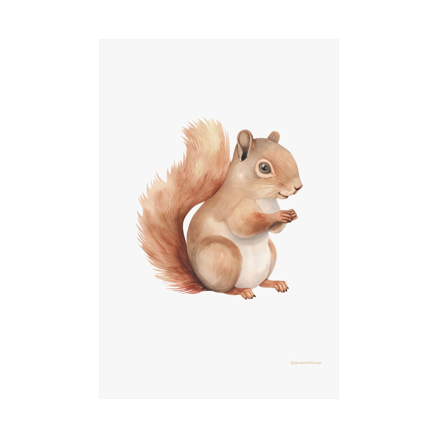 Squirrel, Matte Vertical Poster