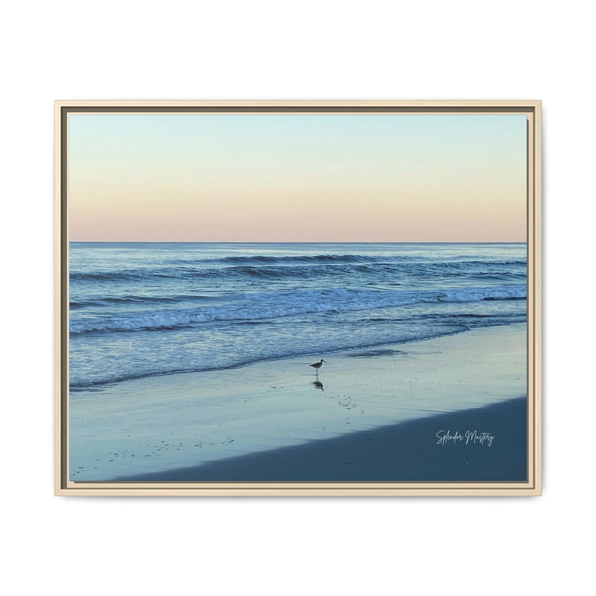 Ocean, Matte Canvas, Framed (Natural)