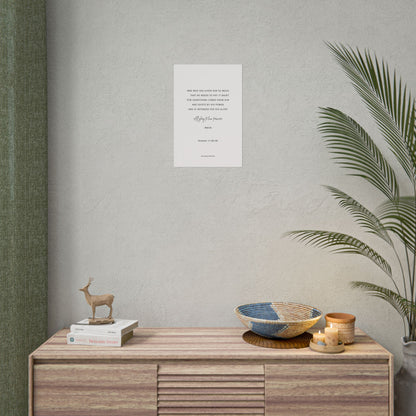 Romans 11:35-36, Rolled Poster, Vertical