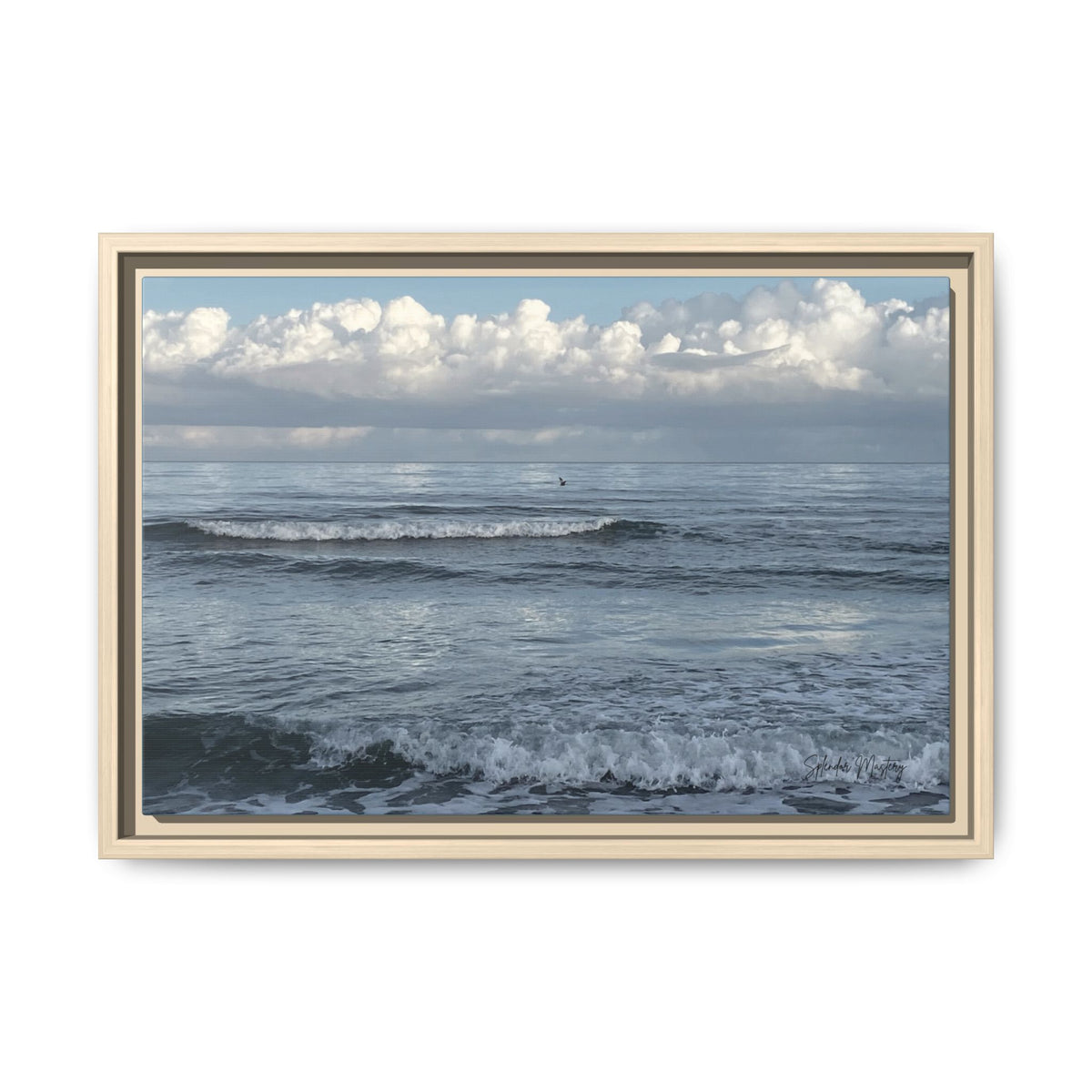 Ocean - Matte Canvas, Framed (Natural)