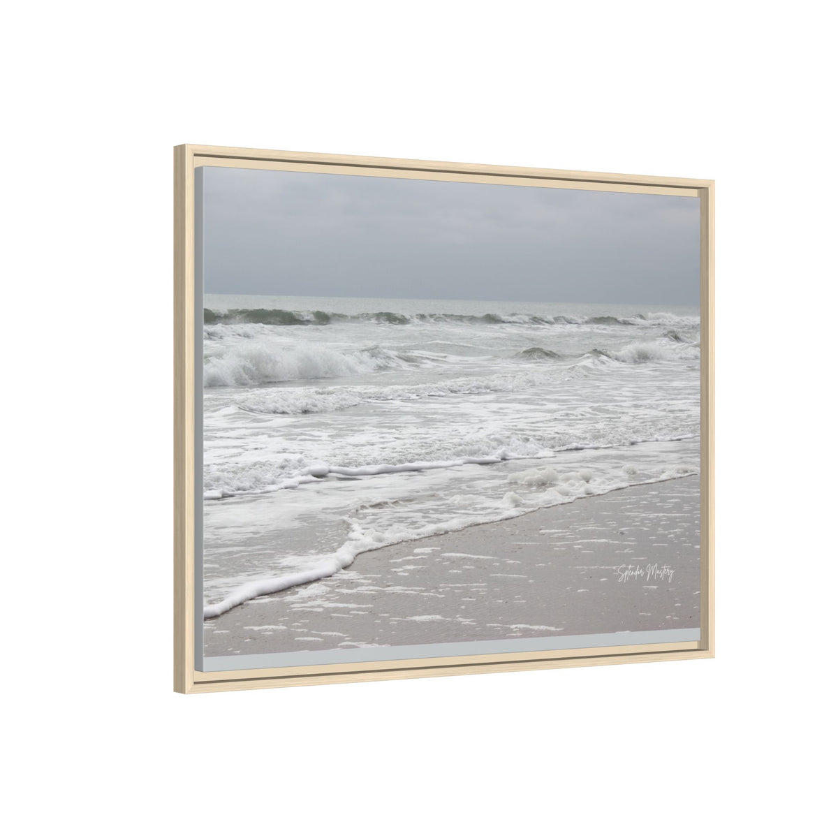 Ocean - Matte Canvas, Framed (Natural)