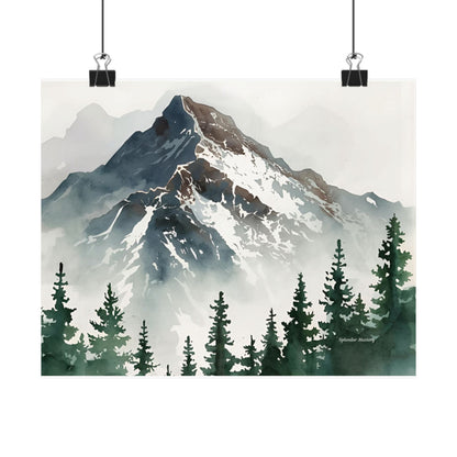 Mountain, Matte Horizontal Poster