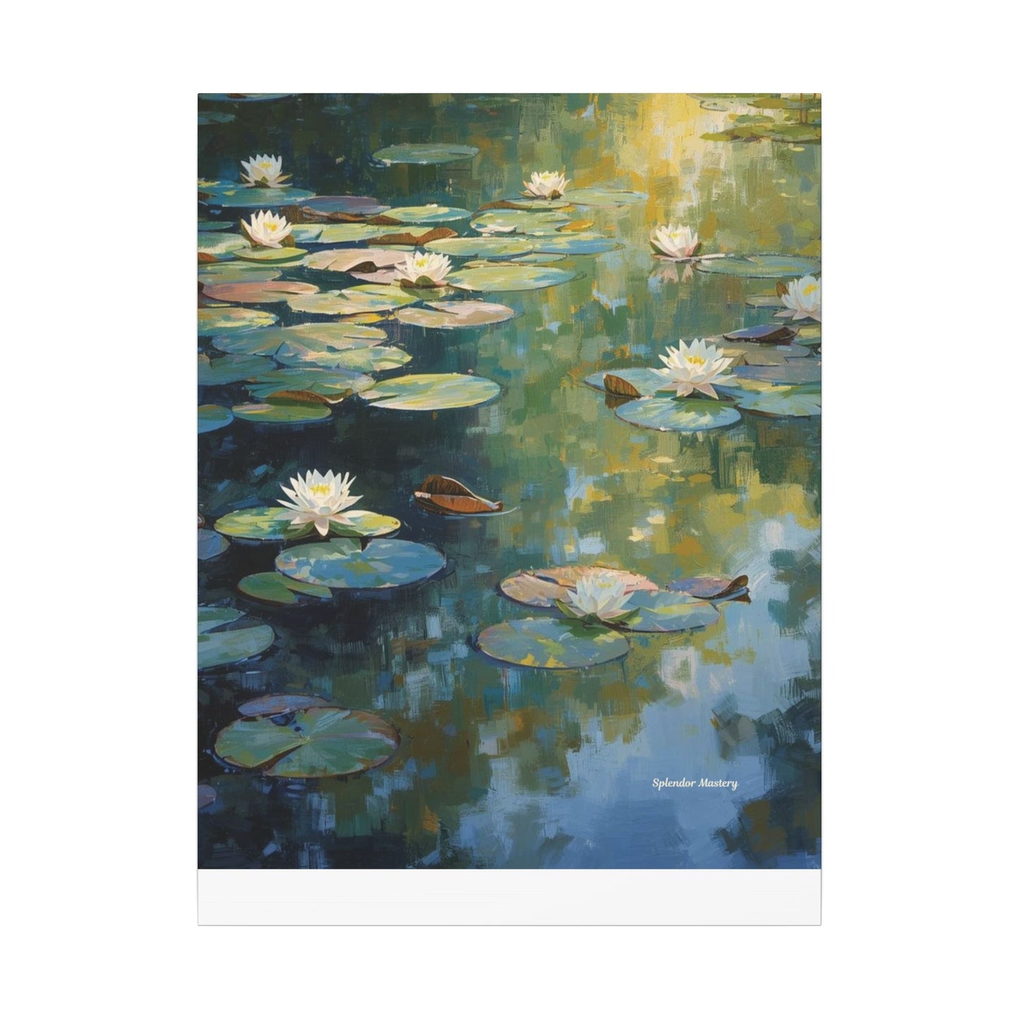 Water Lilies, Matte Canvas, Stretched, 0.75"