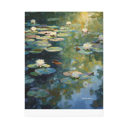 Water Lilies, Matte Canvas, Stretched, 0.75"