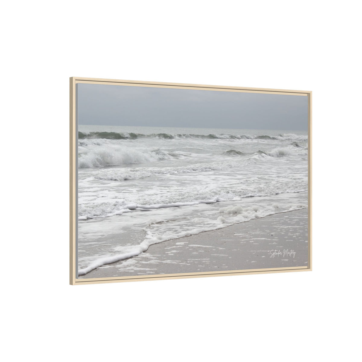 Ocean - Matte Canvas, Framed (Natural)