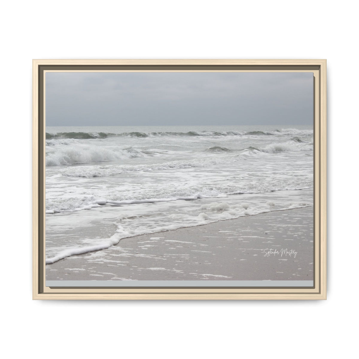 Ocean - Matte Canvas, Framed (Natural)