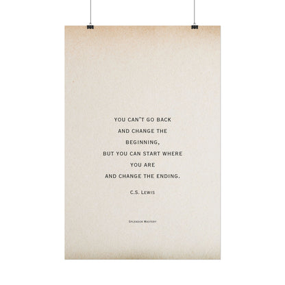 C.S. Lewis Quote, Poster