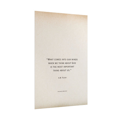 A.W. Tozer Quote, Poster