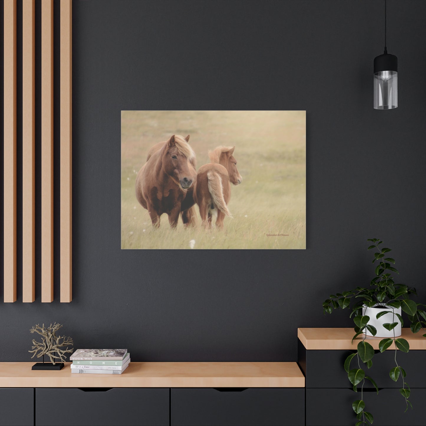 Wild Horses, Matte Canvas, Stretched, 1.25"