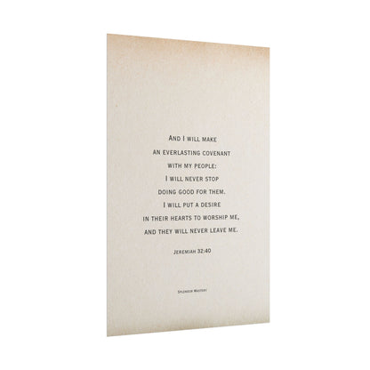 Jeremiah 32:40, Poster