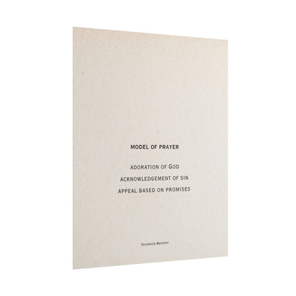 Model of Prayer Poster