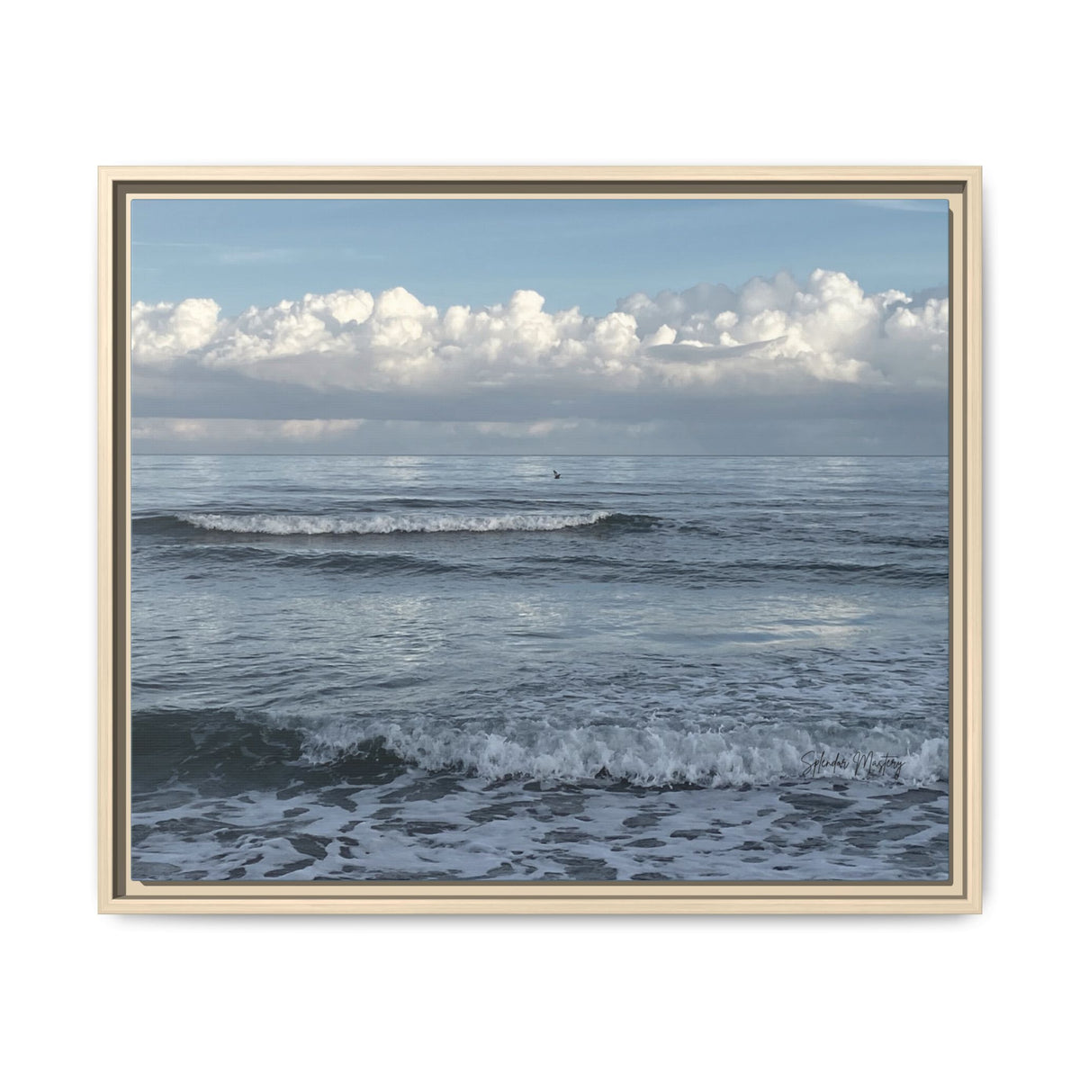 Ocean - Matte Canvas, Framed (Natural)