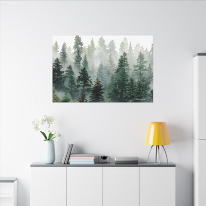 Forest Trees, Matte Canvas, Stretched, 0.75"