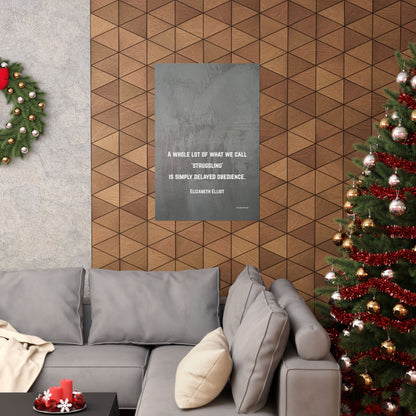 Elizabeth Elliot, Inspirational Matte Vertical Poster