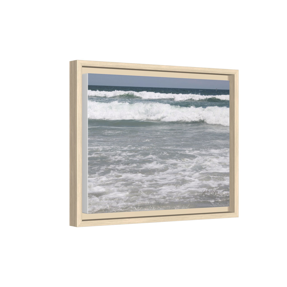 Ocean - Matte Canvas, Framed, Natural