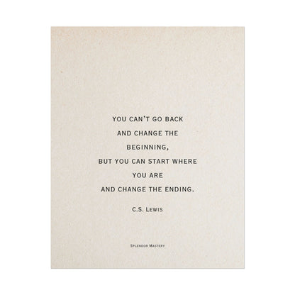 C.S. Lewis Quote, Poster