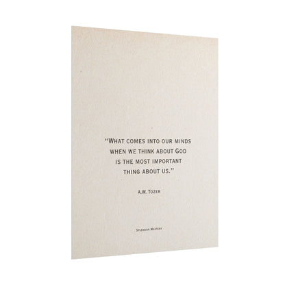 A.W. Tozer Quote, Poster
