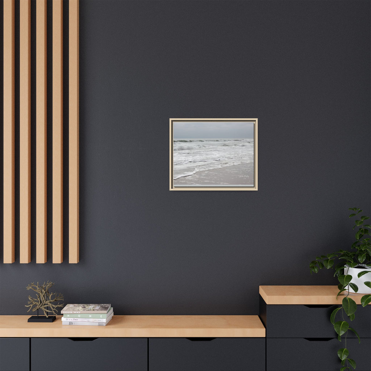 Ocean - Matte Canvas, Framed (Natural)