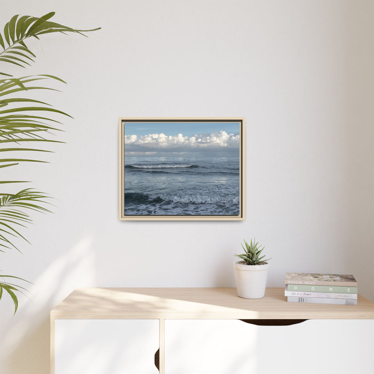 Ocean - Matte Canvas, Framed (Natural)