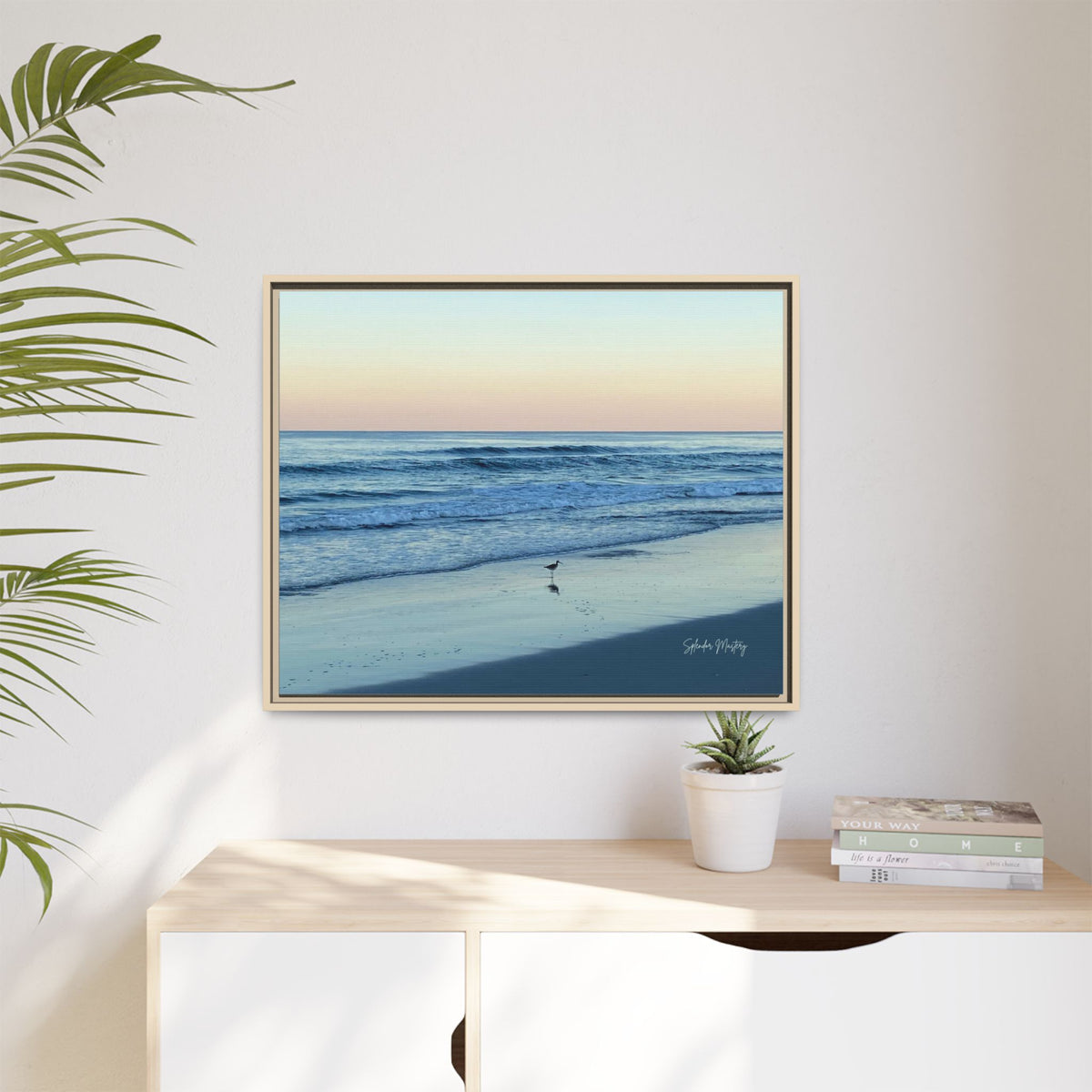 Ocean, Matte Canvas, Framed (Natural)