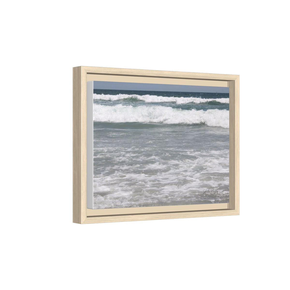 Ocean - Matte Canvas, Framed, Natural