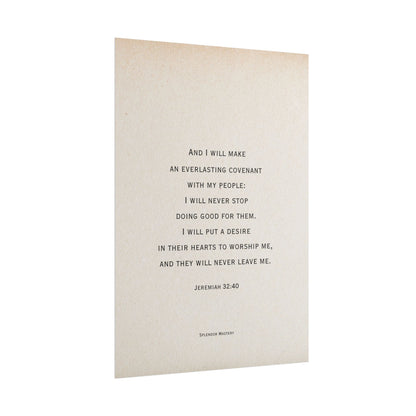 Jeremiah 32:40, Poster