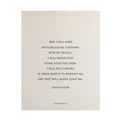 Jeremiah 32:40, Poster
