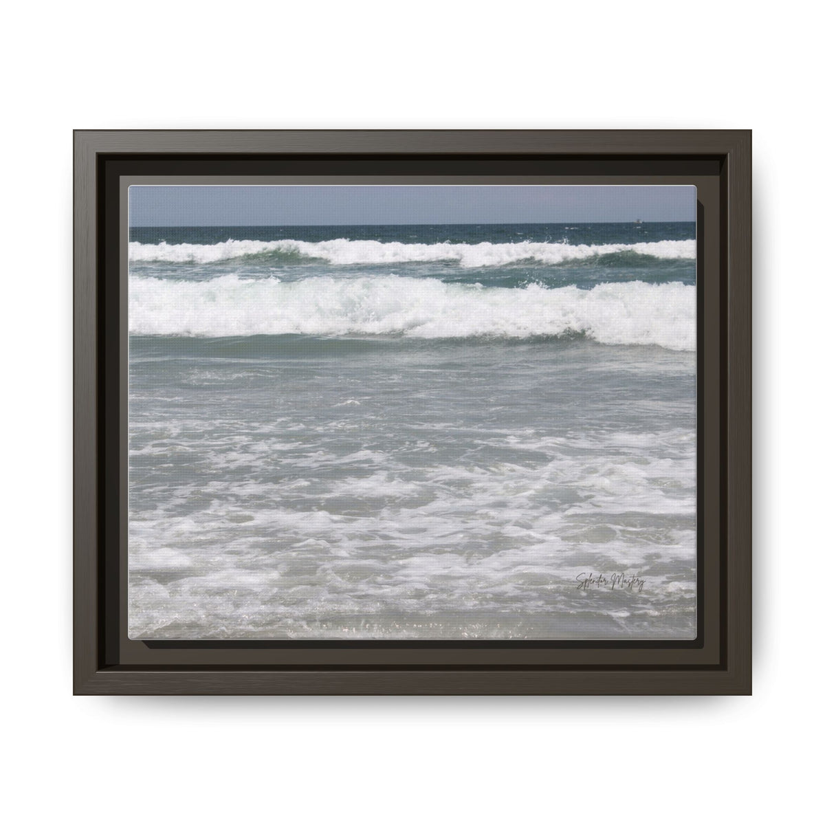 Ocean - Matte Canvas, Framed, Natural