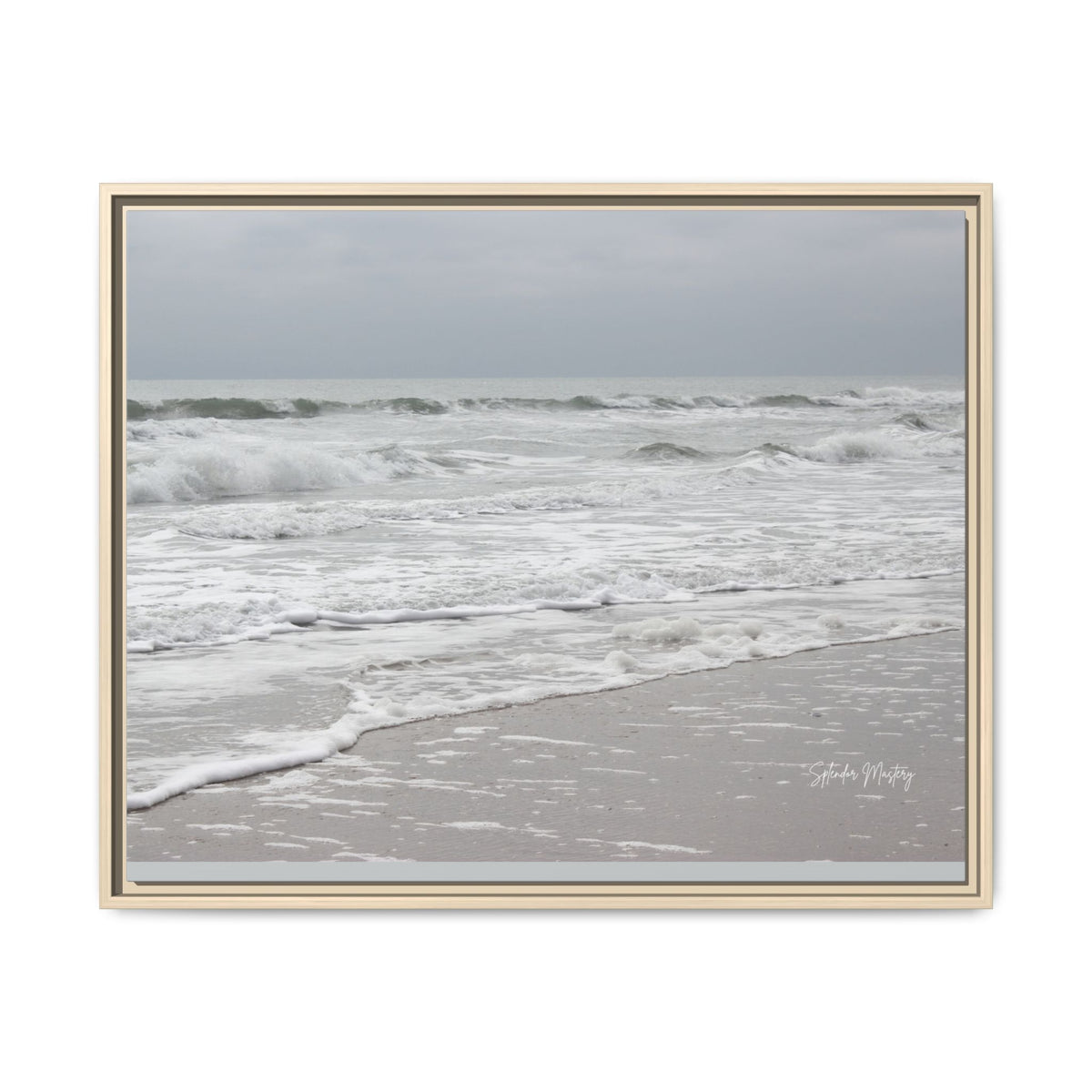 Ocean - Matte Canvas, Framed (Natural)
