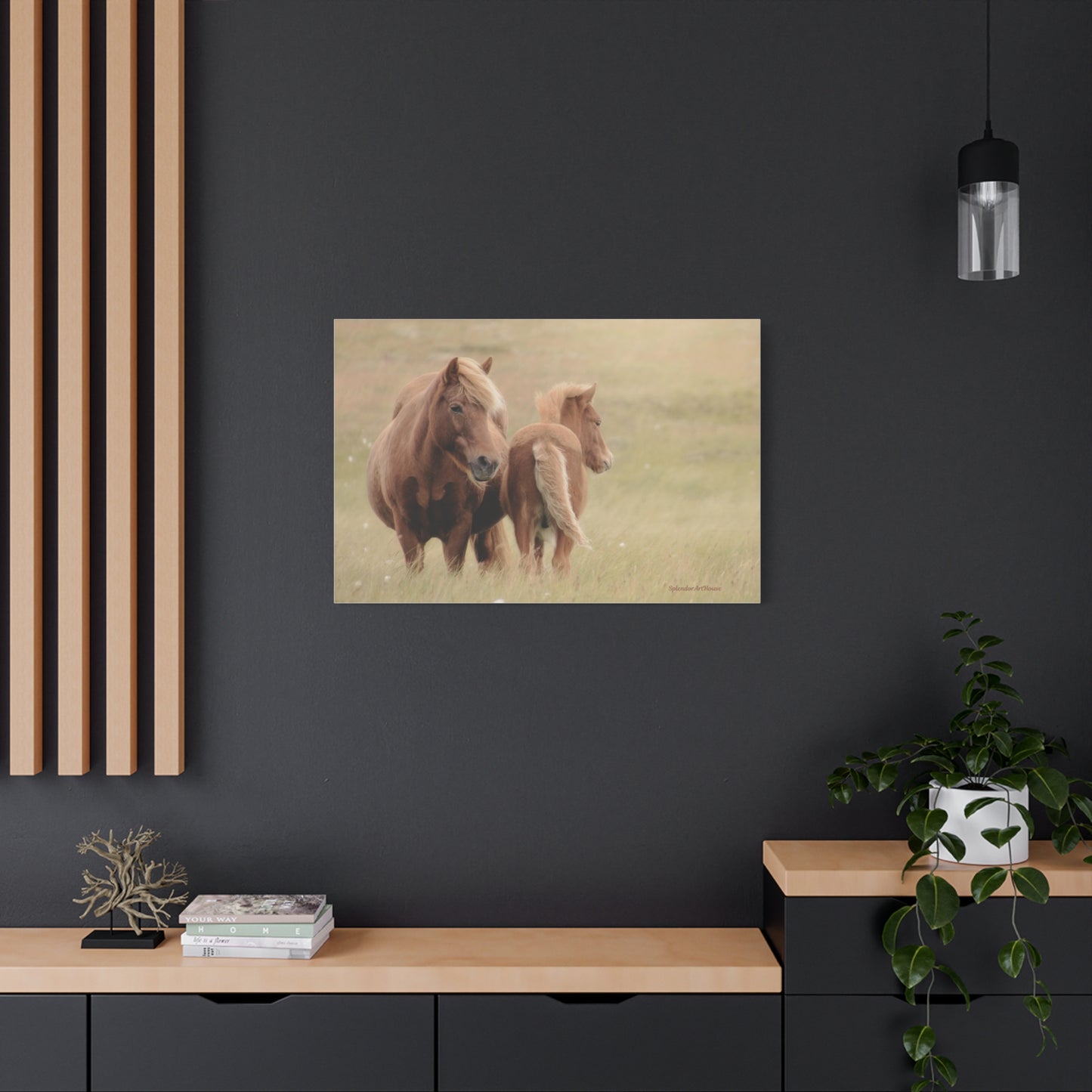 Wild Horses, Matte Canvas, Stretched, 1.25"