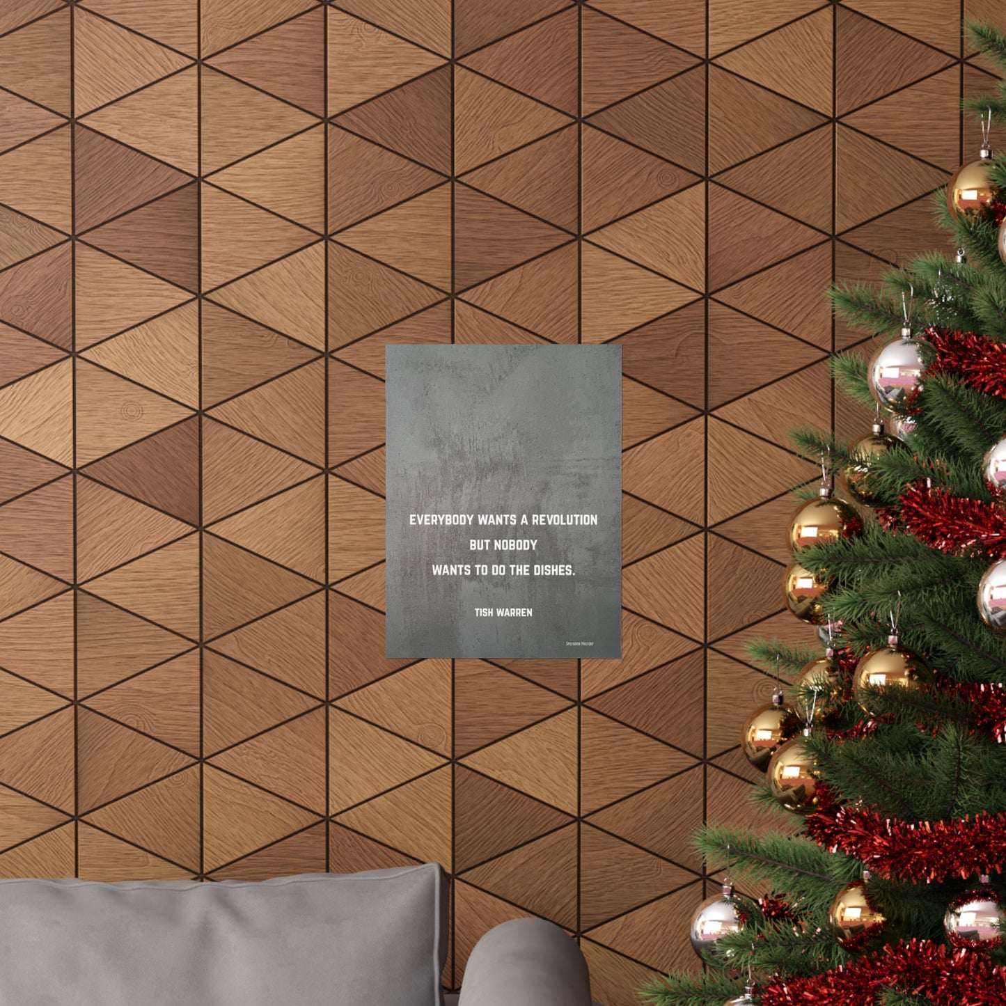 Tish Warren Quote, Inspirational Matte Vertical Poster