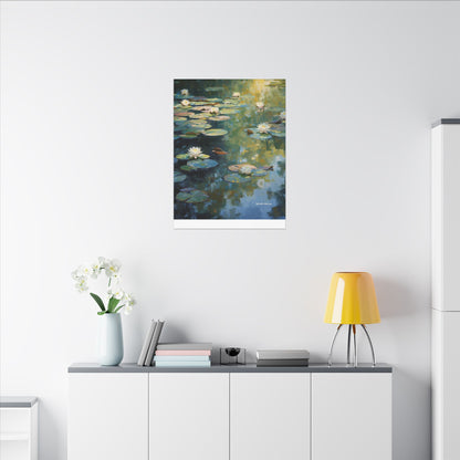 Water Lilies, Matte Canvas, Stretched, 0.75"