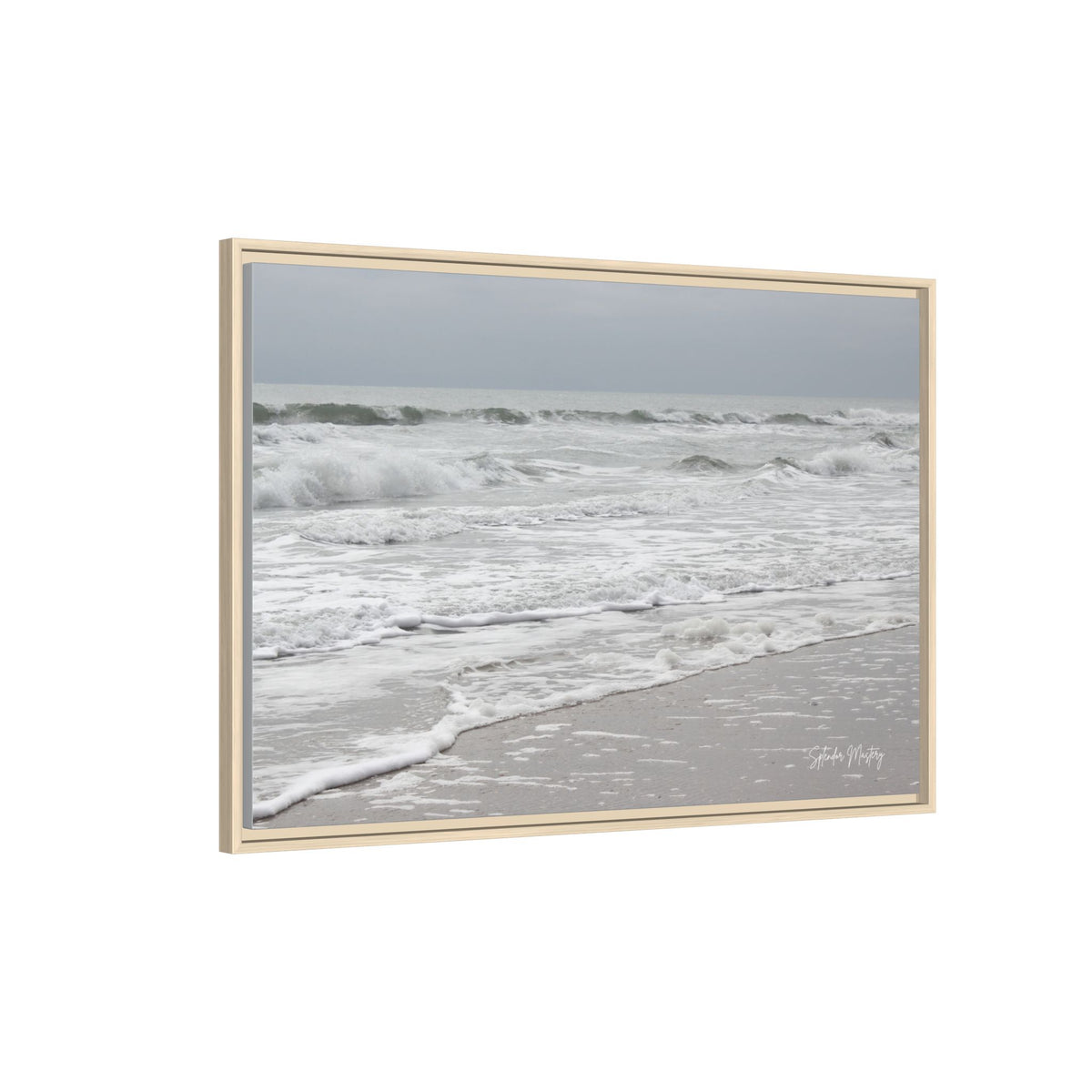 Ocean - Matte Canvas, Framed (Natural)