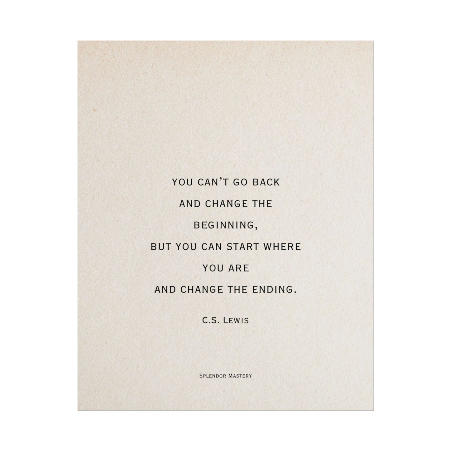 C.S. Lewis Quote, Poster