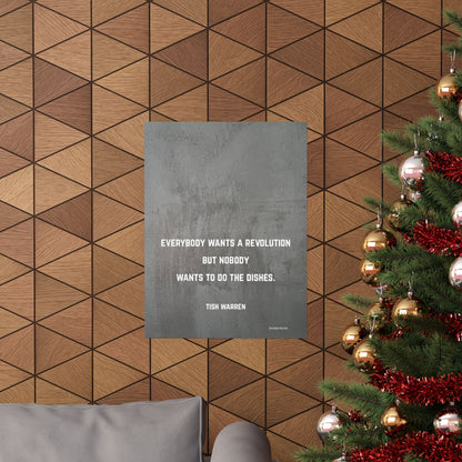 Tish Warren Quote, Inspirational Matte Vertical Poster