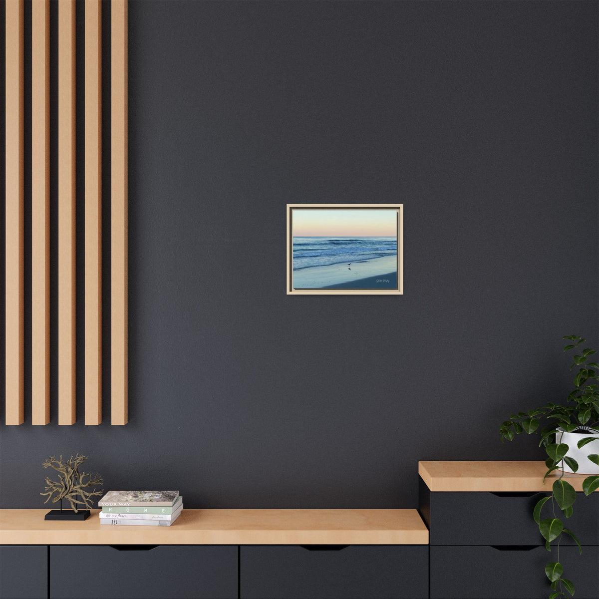 Ocean, Matte Canvas, Framed (Natural)