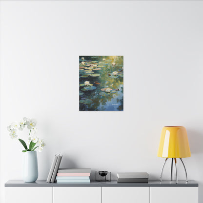 Water Lilies, Matte Canvas, Stretched, 0.75"