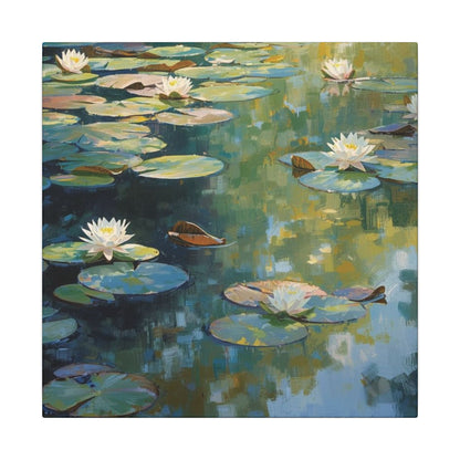 Water Lilies, Matte Canvas, Stretched, 0.75"