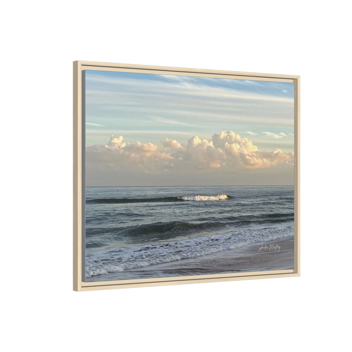 Ocean - Matte Canvas, Framed (Natural)
