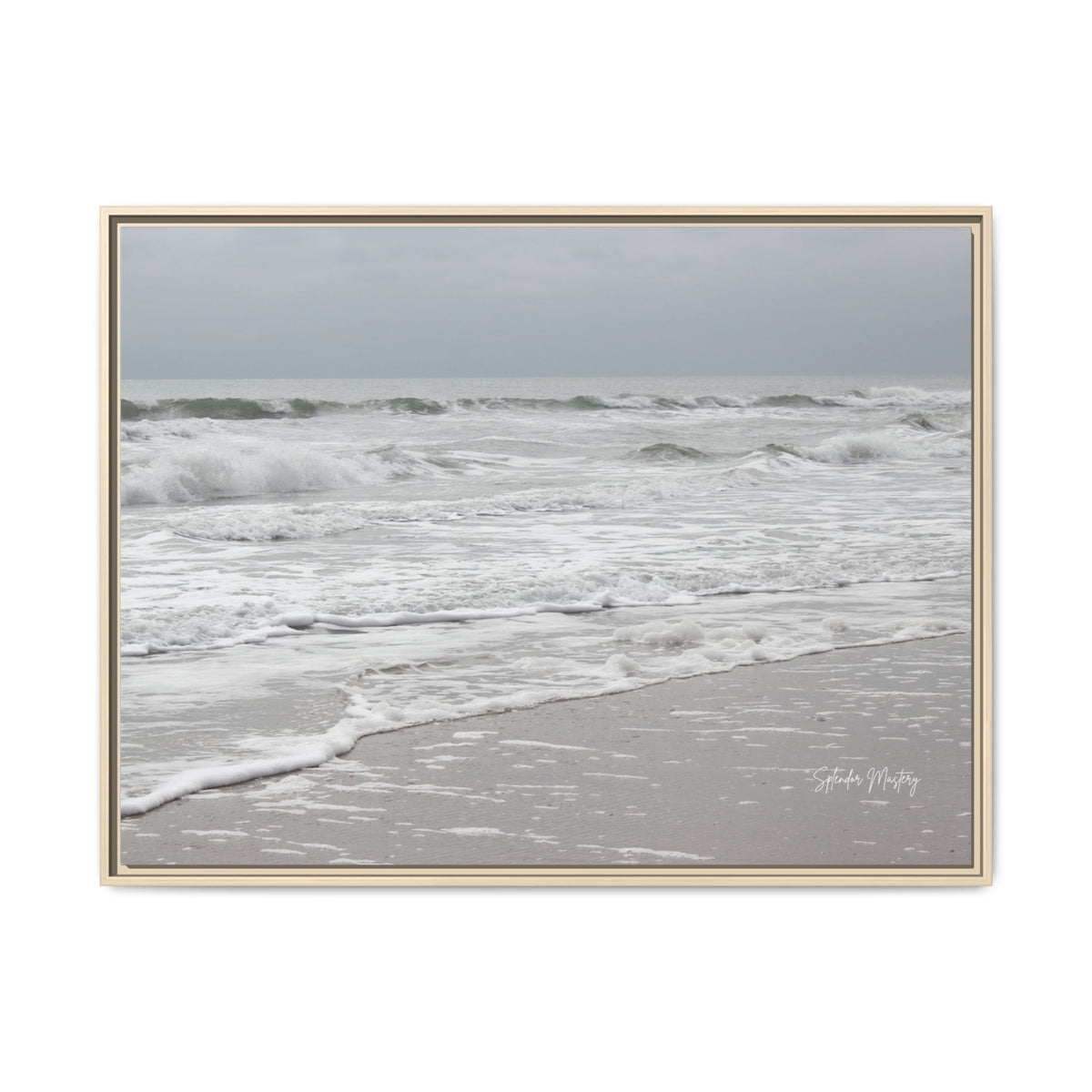 Ocean - Matte Canvas, Framed (Natural)