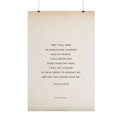 Jeremiah 32:40, Poster