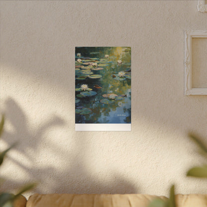 Water Lilies, Matte Canvas, Stretched, 0.75"