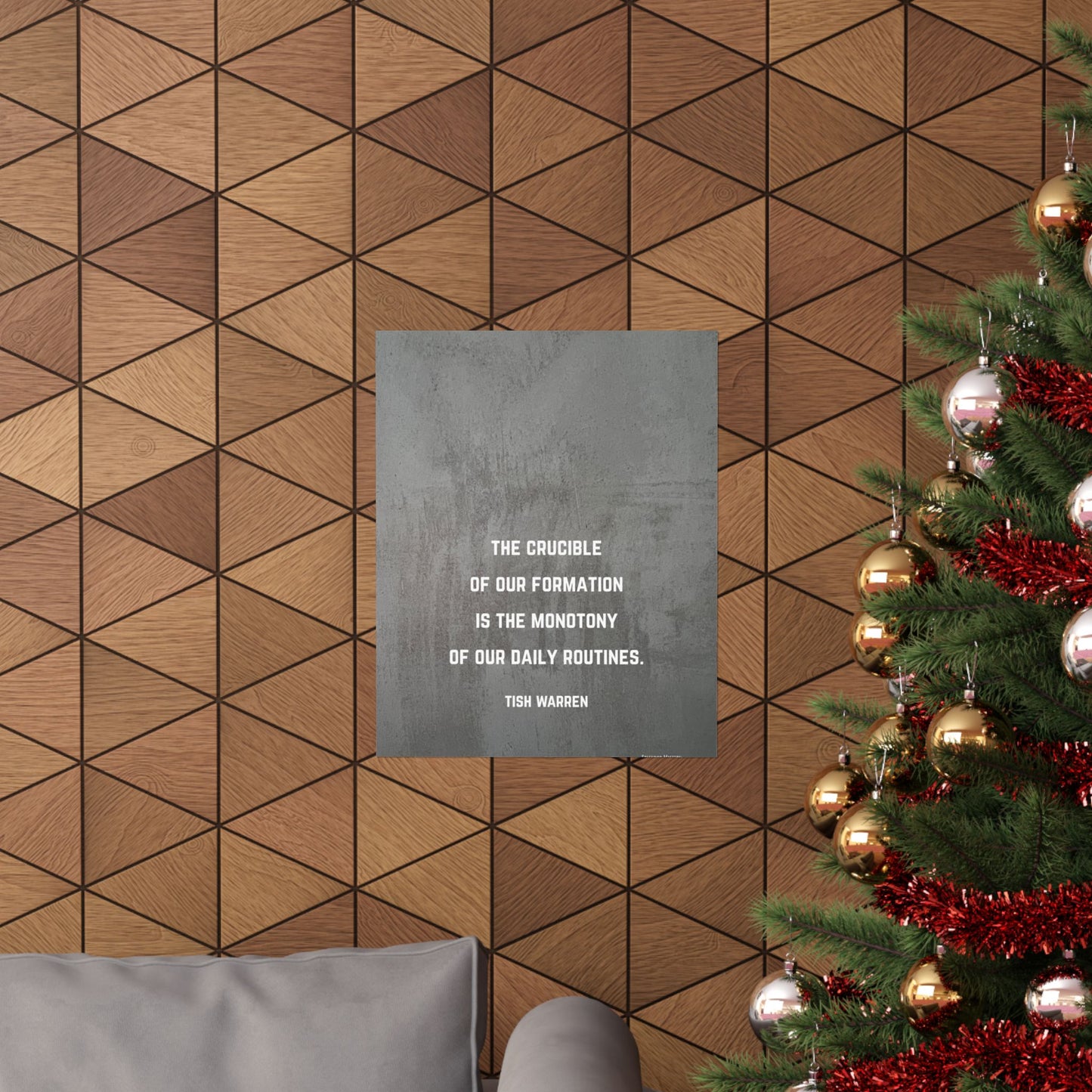 Tish Warren Quote,Inspirational Matte Vertical Poster